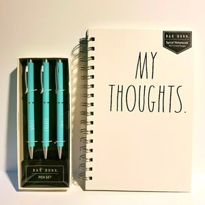 Rae Dunn Notebook & Pen Set